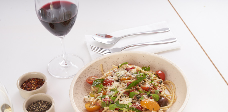 Pasta and Red Wine